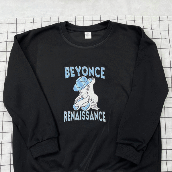 Beyoncé Embroidered Shirt-BEYEMBCB-006- Beyonce Renaissance Embroidered Shirt - Image 7
