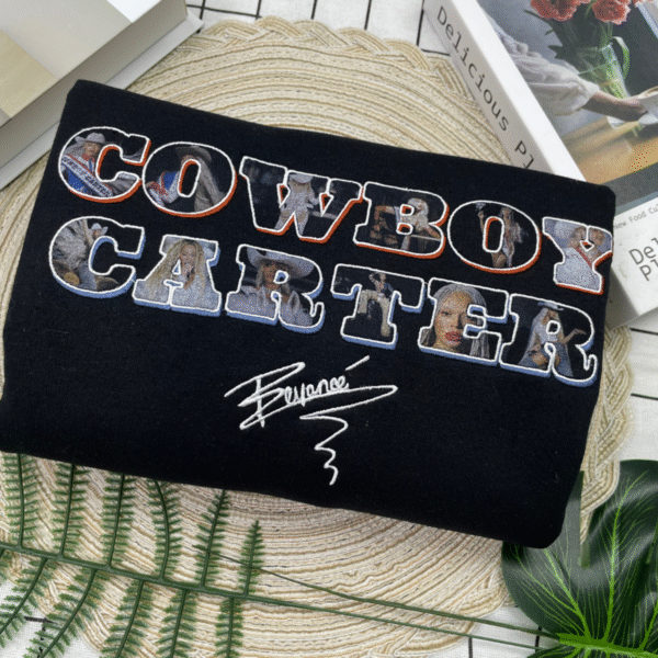 beyonce embroidered tshirt cowboy carter tour 2025 fan merch