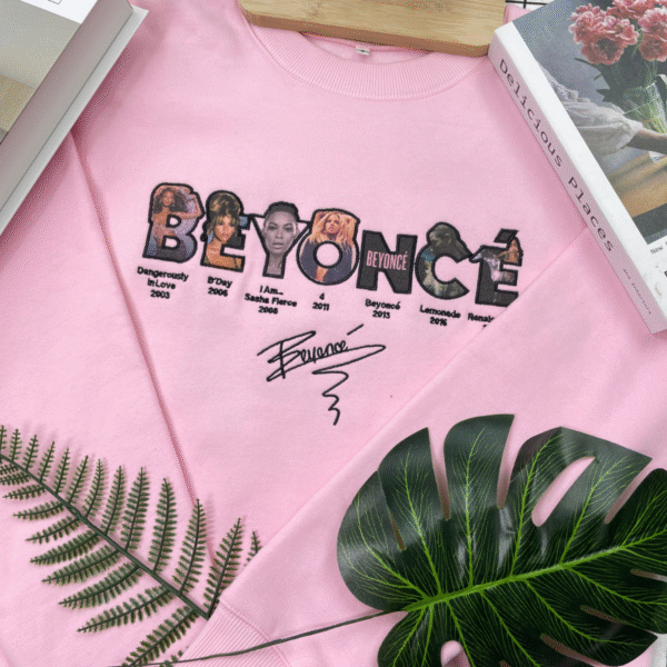 Beyoncé Embroidered Shirt-BEYEMBCB-008-Beyonce Full Album Embroidered Shirt Beyoncé Embroidery Fan Merch - Image 6