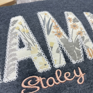 Custom Fabric Letter Shirt