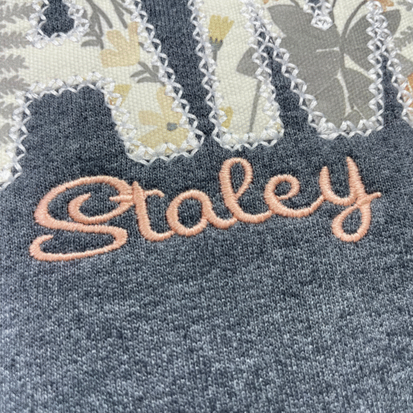 Custom Fabric Letter Shirt