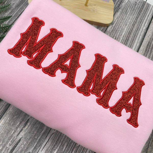 Custom Glitter Fabric Letter Shirt