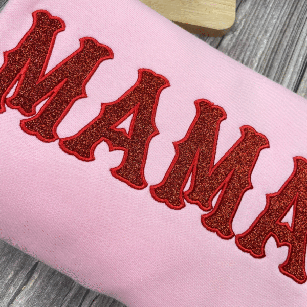 Custom Glitter Fabric Letter Shirt
